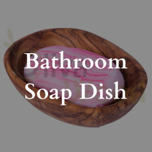 Bathroom wood soap dish